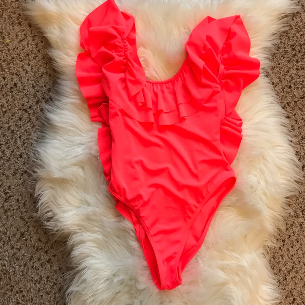 ASOS Ruffle One Piece NWOT - Picture 3 of 7